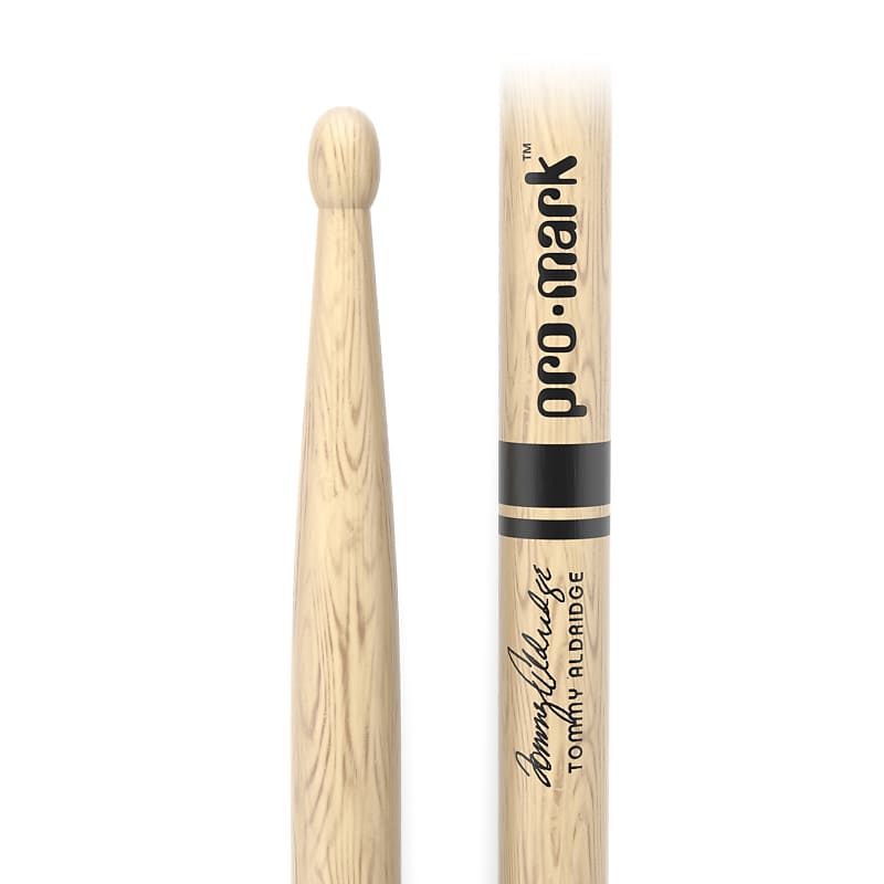 Pro-Mark Tommy Aldridge Shira Kashi Oak Drumstick, Wood Tip image 1