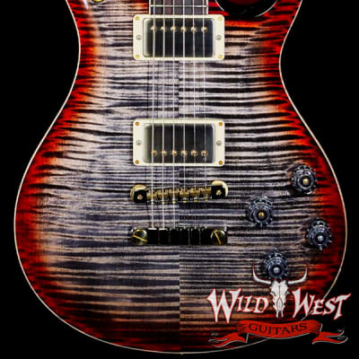 Paul Reed Smith PRS Wood Library 10 Top McCarty 594 Flame Maple Top Brazilian Rosewood Board Charcoal Cherry Burst image 1
