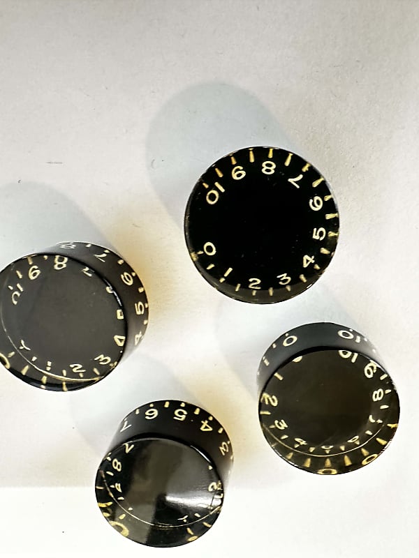 Gibson vintage Speed Knobs 1970's - black | Reverb UK