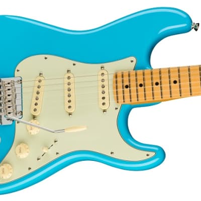 Fender American Professional II Stratocaster Maple Fingerboard, Miami Blue image 4