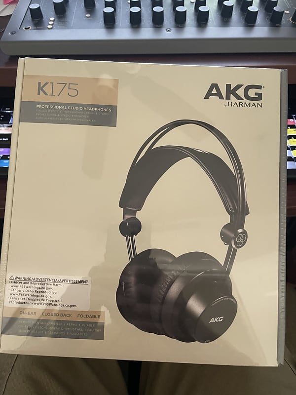 AKG K175 Closed-Back On-Ear Foldable Headphones 2010s - Black image 1