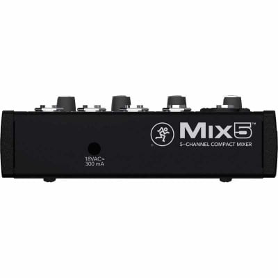 Mackie MIX5 Mixeur compact 5 canaux, 8 entrées MIX5 image 4