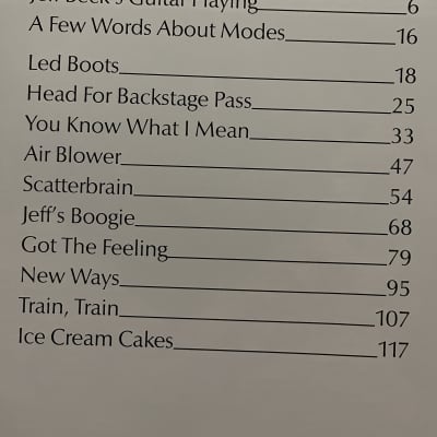 Jeff Beck - Super Rock Guitarist Vol. 1 - Guitar Tab / Tablature Book image 3