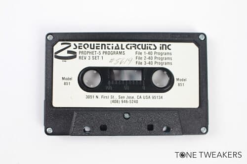 Sequential Circuits Inc Prophet-5 Programs Rev 3 Set 1 Patch Tape VINTAGE DEALER image 1