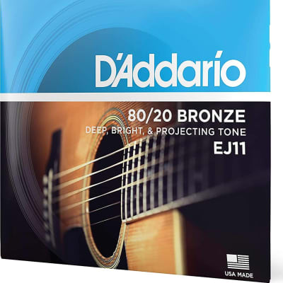 D'Addario EJ11 80/20 Bronze Acoustic Guitar String image 6