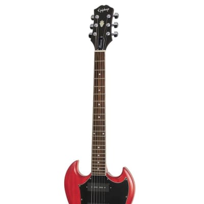 Epiphone SG Classic Worn P90s Electric Guitar (Worn Cherry) (LDWS) (DEC23) (Huntington,NY) image 3