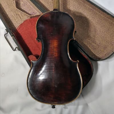 Antique Jacobus Stainer Copy 4/4 Violin 1800's w/ Wooden Case | Reverb