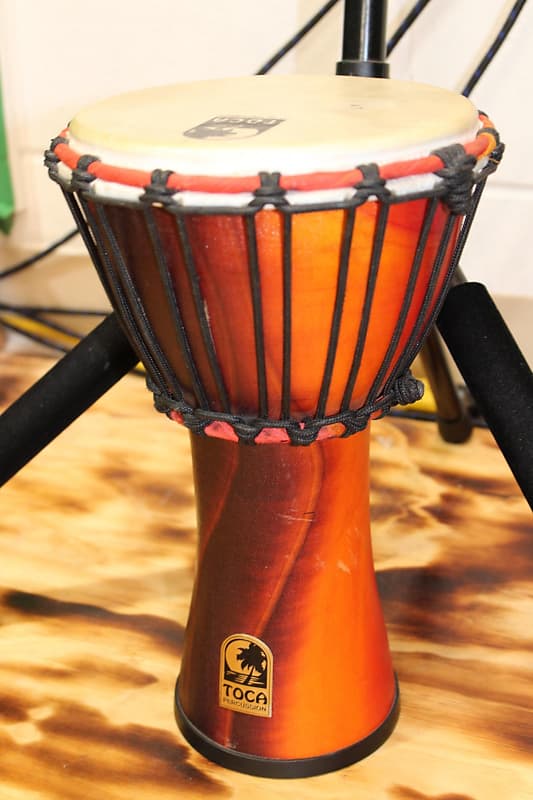 Toca Hand Percussion Red Djembe image 1