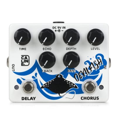 Caline DCP-03 Devilfish Chorus / Delay Guitar Effect Pedal image 1