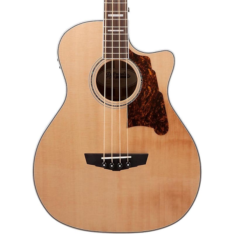 D'Angelico Premier Mott Grand Auditorium Cutaway Acoustic Bass with Electronics image 2