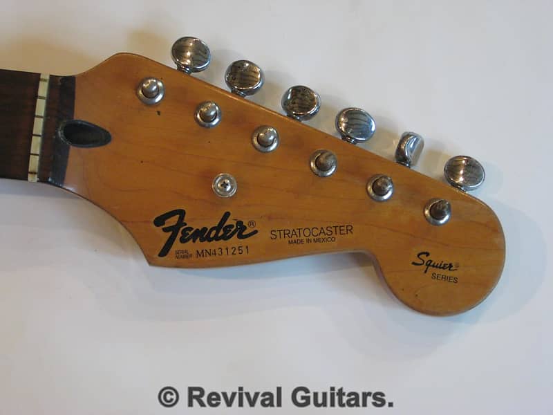 Vintage 1994 Fender Black Logo Mexico Stratocaster 'Squier Series' Rosewood  Neck