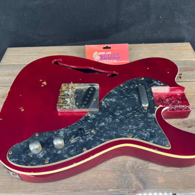 Real Life Relics Fully Loaded 69 Tele® T  Body Top Bound Aged Candy Apple Red #1 image 6