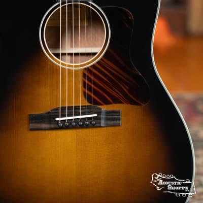Eastman E10SS-TC Thermo-Cured Adirondack/Mahogany Sunburst Slope Shoulder Dreadnought Acoustic Guitar #0317 image 3