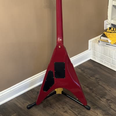 RARE Vintage Ibanez Flying V RR550 1983 Rocket Roll Cherry Sunburst image 3