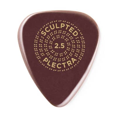 Dunlop 511P2.5 Primetone Standard Sculpted Plectra Smooth Guitar Picks 2.5mm Players Pack of 3 image 4