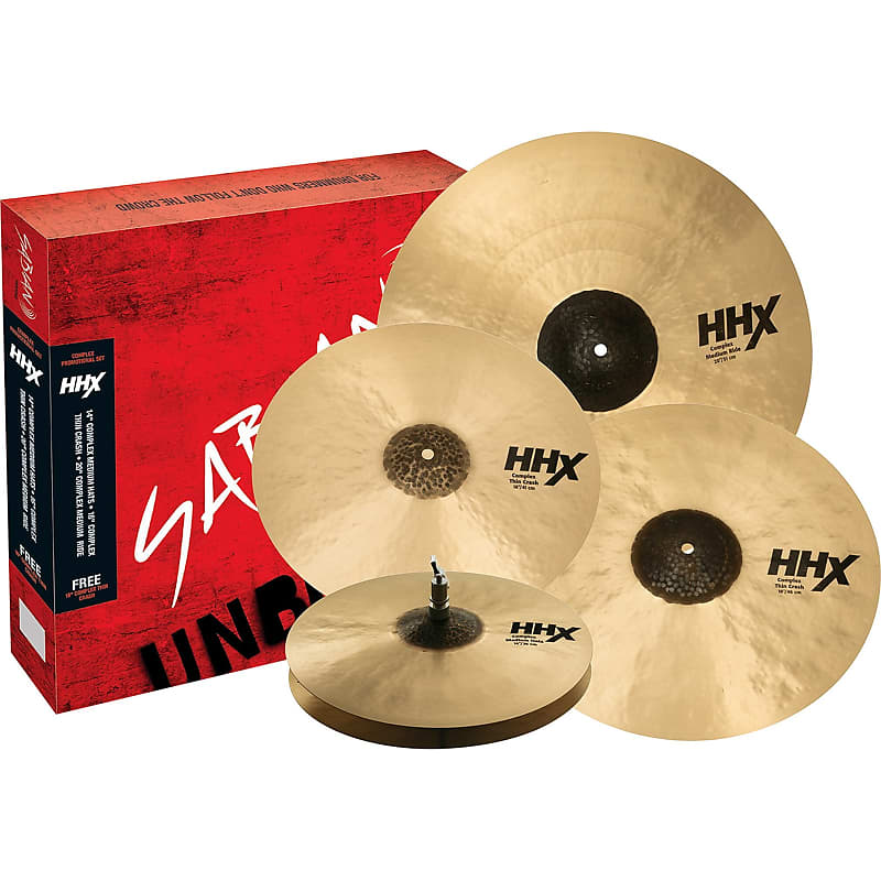 Sabian HHX Complex Performance Cymbal Pack, with 18" Cymbal image 1