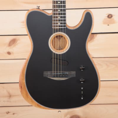 Fender American Acoustasonic Telecaster - Black - US224081 image 2