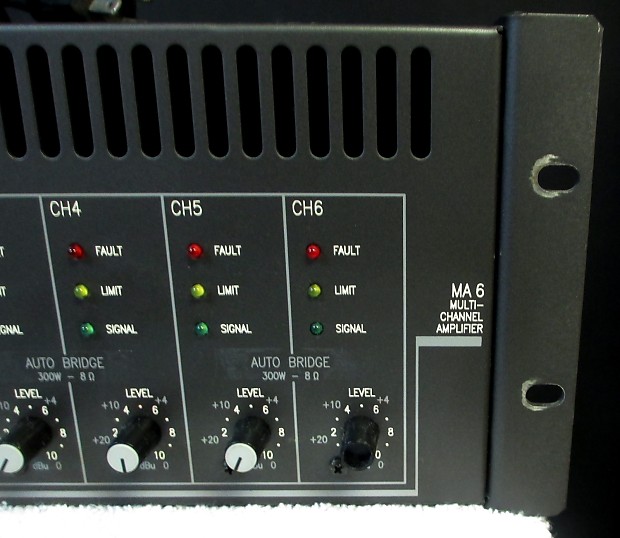 RANE MA6 MULTICHANNEL POWER AMPLIFIER Reverb