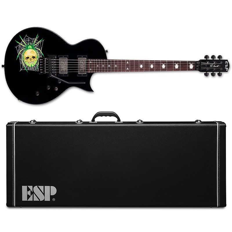 ESP KH-3 Spider Kirk Hammett Black with Spider Graphic Electric Guitar +Hardshell Case MIJ  IN STOCK image 1