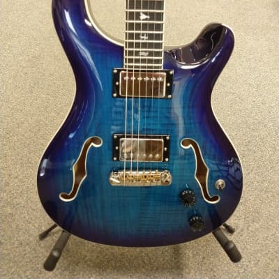 Mint Demo PRS Paul Reed Smith SE Hollowbody II Faded Blue Burst with Hard Case for sale