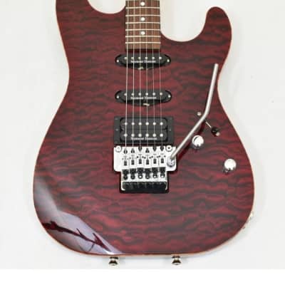 Schecter CET USA Custom Shop Electric Guitar Black Cherry image 2