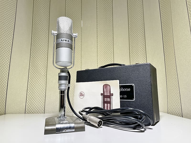 Aiwa VM-15 Velocity(Ribbon) Mic 600Ω 1960s Vintage, Original