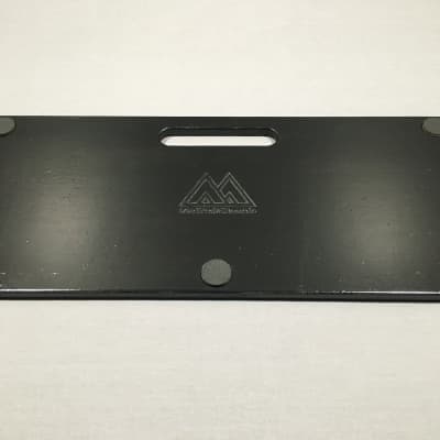 MadPedalBoards - Flat 8.75" x 19 7/8"  Pedalboard \ Black - Poly with hook and loop tape image 2