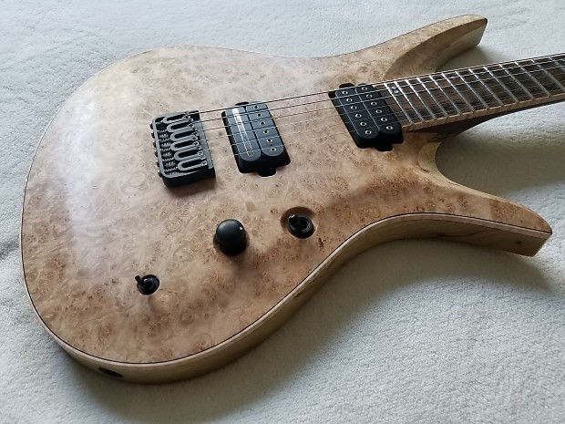 舟木コレクション6。 ViK Guitars Duality 6 2017 Natural Maple Burl top with