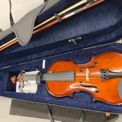 Palatino VN-450-1/2 Allegro Ebony 1/2-Size Violin Outfit w/ Case, Bow image 2