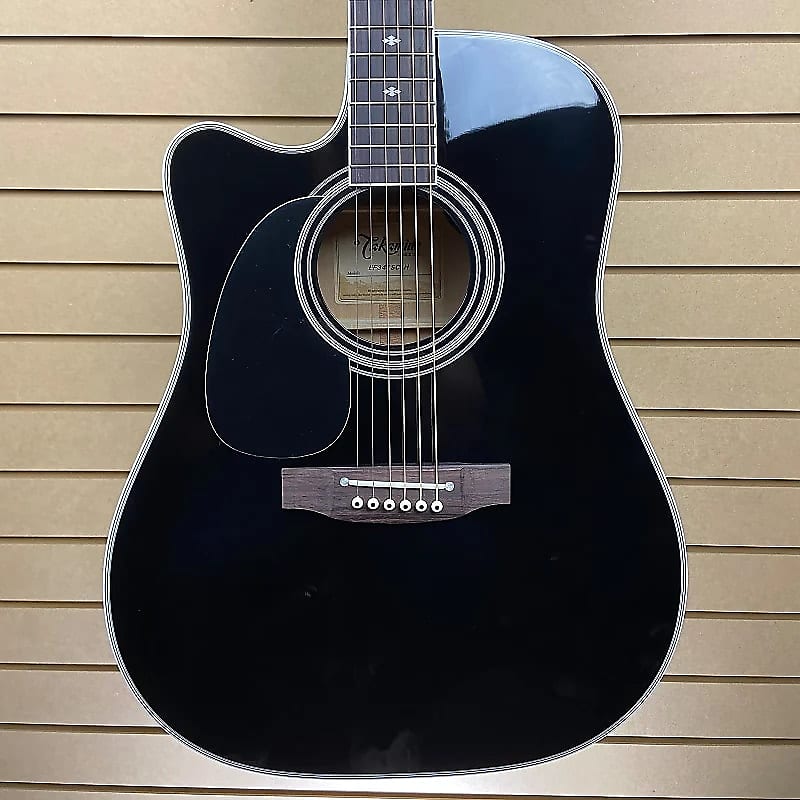 Takamine Legacy EF341SC, Left-Handed Acoustic-Electric Guitar - Black w/OHSC + FREE Shipping #111 image 1