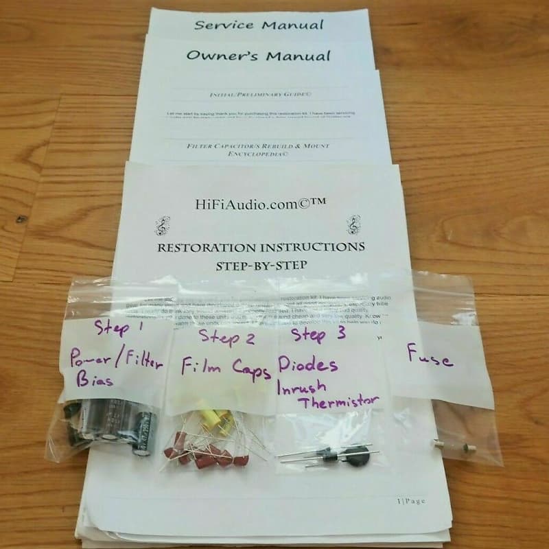 Heathkit aa-23 restoration kit filter capacitor repair rebuild fix  			