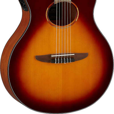 Yamaha NTX1 NX Series Acoustic-Electric Classical Guitar, Brown Sunburst image 1