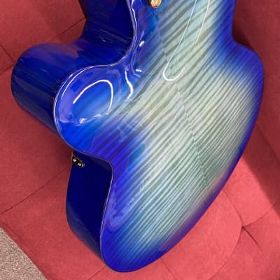 Ibanez Contemporary Archtop AFC155 Hollow Body Electric Guitar 2017 - Jet Blue Burst with Case image 7