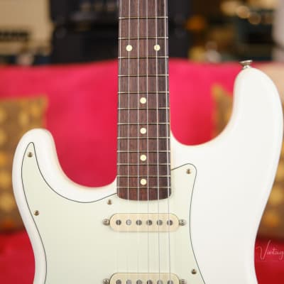 K-Line Springfield S-Style Electric Guitar - Left Handed! - Olympic White Finish #030537! image 3