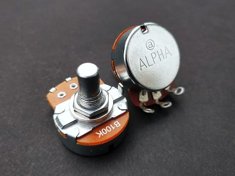 1x Ful Size Alpha 100K Linear Potentiometer Pot for Amps and Reverb