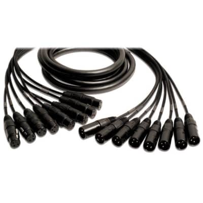 Mogami Gold 8 Channel Analog Snake Cable, 8x XLR Male to 8x XLR Female - 10’ image 2