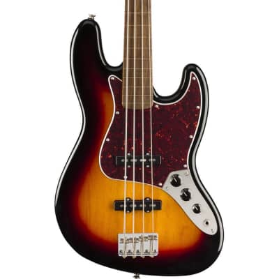 Squier Classic Vibe '60s Fretless Jazz Bass 3-Color Sunburst image 5