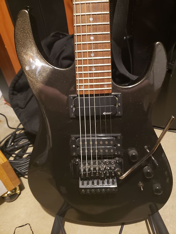 Fernandes Revolver 7 Pro w Sustainer 2002 Black Metallic
