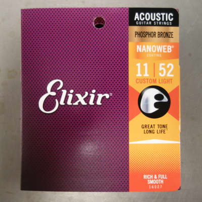 Elixir Acoustic Phosphor Bronze Custom Light 11-15-22-32-42-52 image 1