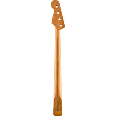 Fender Roasted Maple Jazz Bass® Neck, 20 Medium Jumbo Frets, 9.5", Maple, C Shape image 2