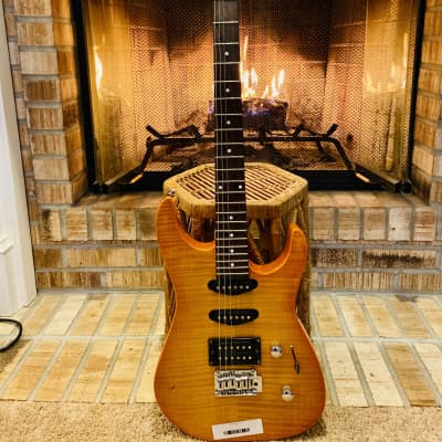 Jackson JS Series JS20 Dinky 2003 - 2004 - Amber Sunburst image 2