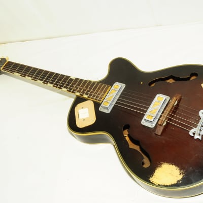 Teisco ep-8 1960s Full Acoustic Electric Guitar Ref No 4777 imagen 1