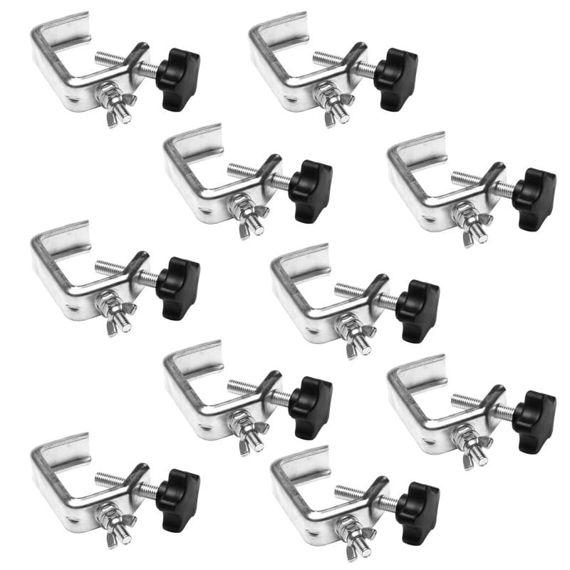  2Pack Clamps for Lights Stage Lighting Accessories, Lighting O  Clamps Pole Clamp Quick Release Truss Clamp, 38mm-42mm Half Coupler  Mounting Bracket Stage Light Clamp Moving Head Light Hooks for Truss 