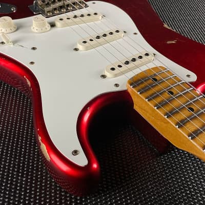 Fender Custom Shop '58 Stratocaster, Relic- Faded Aged Candy Apple Red (7lbs 9oz) image 7