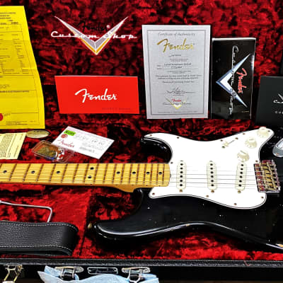 Fender Fender Stratocaster Relic LTD ED Custom “Show” Build 2021 1968 Aged Black image 4