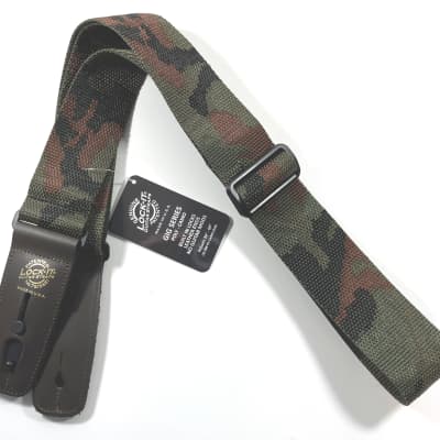 LOCK-IT Guitar Strap Camo Poly Patented Locking Technology (strap lock)