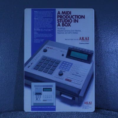 Tin Metal Sign for Studio Akai MPC60 Check it out!