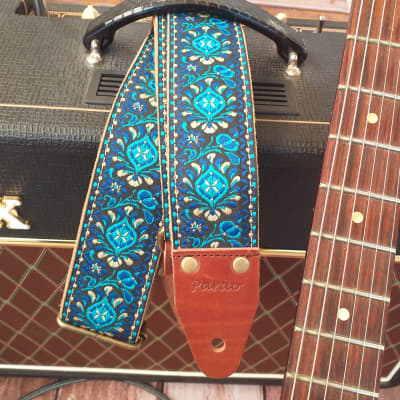 Chevron Embroidered Guitar Strap