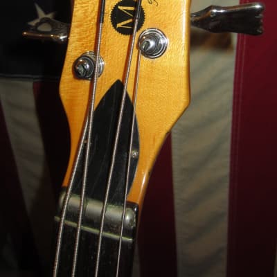 Vintage 1966 Mosrite Celebrity Hollowbody Bass Short Scale Sunburst image 3