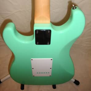 Indy Custom Electric Guitar, Sea Foam Green w/gig bag /stand image 4